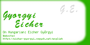 gyorgyi eicher business card